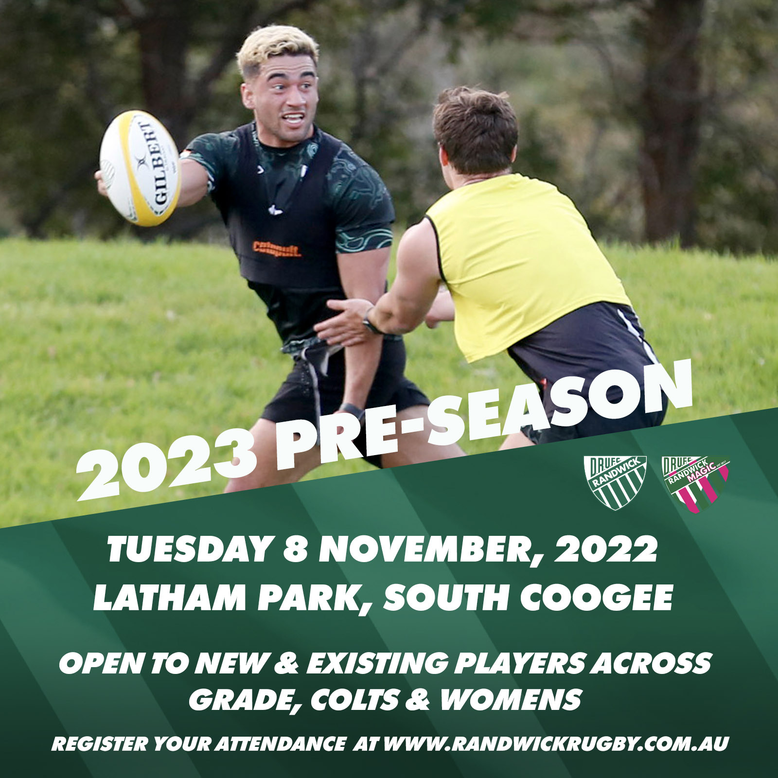 2023 PreSeason Training Details Randwick Rugby